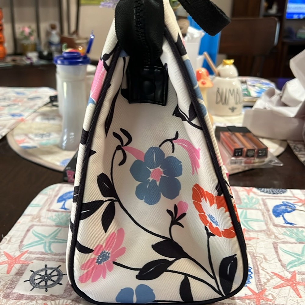 NEW Kate Spade Floral Tote - Black, Orange, Blue, Pink - Picture 4 of 6